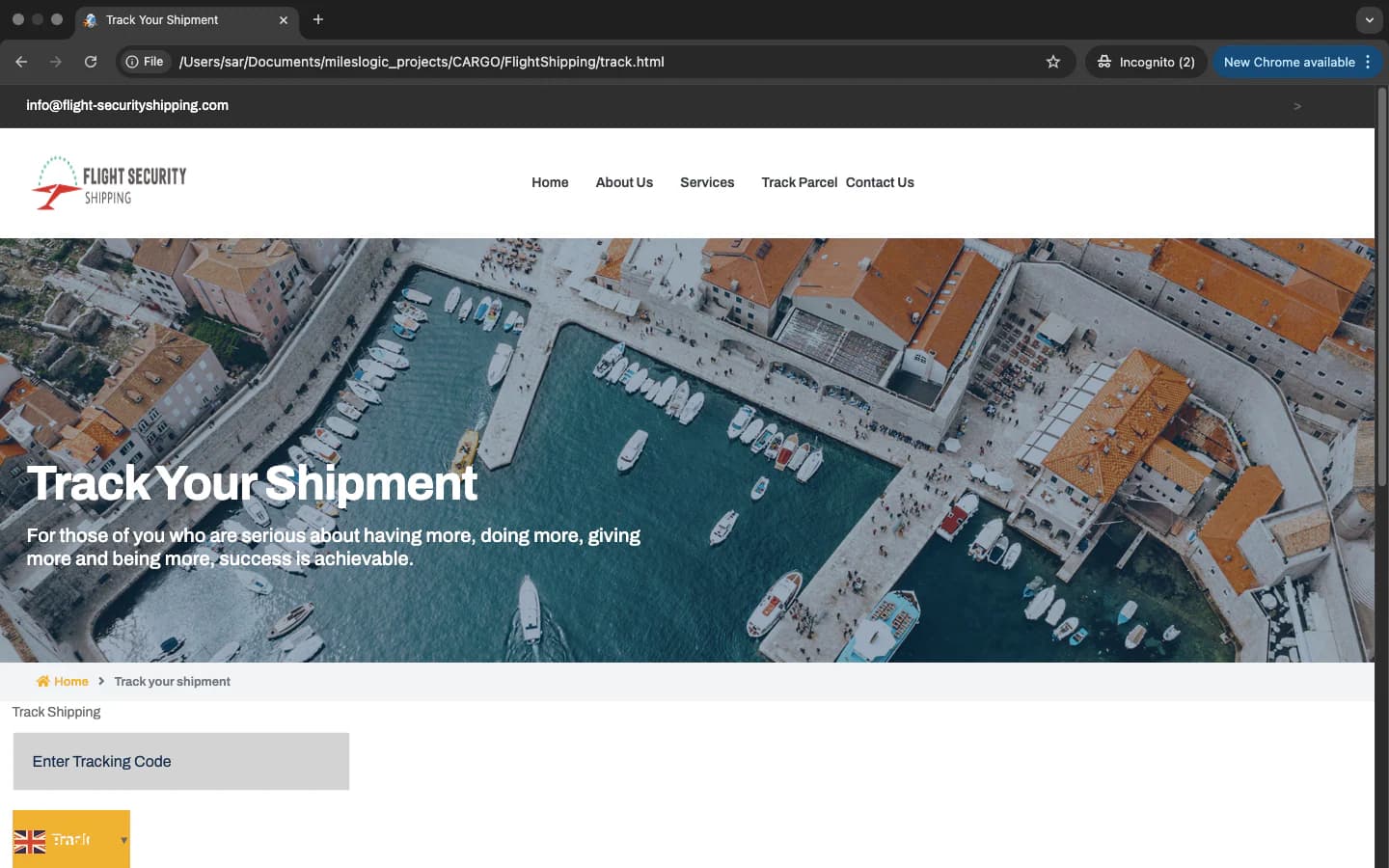 Logistics Website preview 4