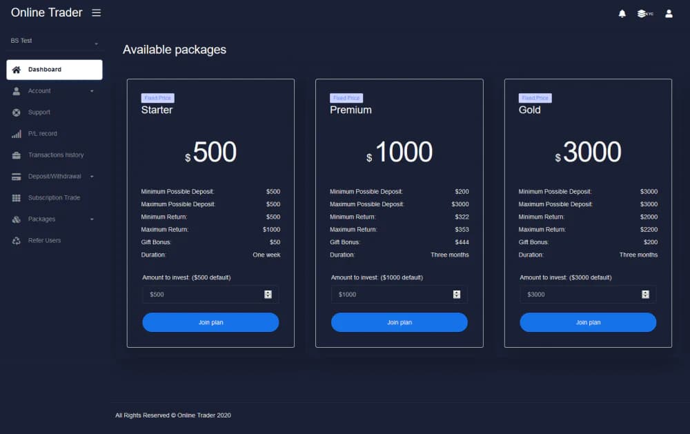 Online Trader preview 2
